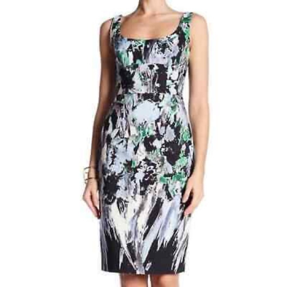 Milly Floral Print Sleeveless Dress